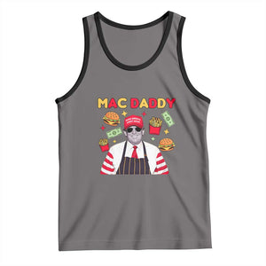 Funny Donald Trump 2024 Tank Top Mac Daddy America Fast Food TS02 Deep Heather Black Print Your Wear