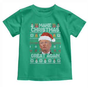 Funny Christmas Trump Toddler T Shirt Make Xmas Great Again Donald Kiss Pajamas TS02 Irish Green Print Your Wear