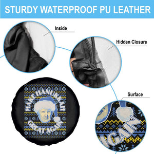 Funny Hanukkah Trump Spare Tire Cover Make Hanukkah Great Again Retro Vintage Santa Donald TS02 Print Your Wear