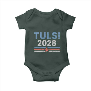 Tulsi Gabbard 2028 Baby Onesie Support Mrs. President Vintage Retro Grunge TS02 Print Your Wear