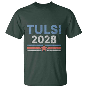 Tulsi Gabbard 2028 T Shirt Support Mrs. President Vintage Retro Grunge TS02 Dark Forest Green Print Your Wear