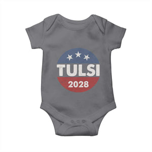 Tulsi Gabbard 2028 Baby Onesie For President TS02 Charcoal Print Your Wear