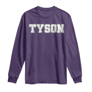 Team Tyson Long Sleeve Shirt Family Personalized Name Retro Vintage Minimalism TS02 Purple Print Your Wear