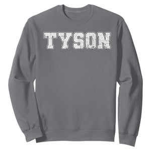 Team Tyson Sweatshirt Family Personalized Name Retro Vintage Minimalism TS02 Charcoal Print Your Wear