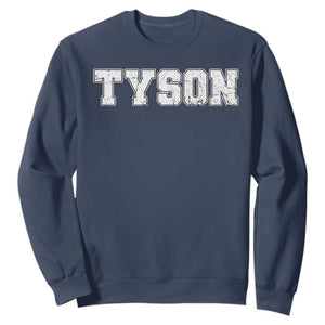 Team Tyson Sweatshirt Family Personalized Name Retro Vintage Minimalism TS02 Navy Print Your Wear