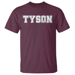 Team Tyson T Shirt Family Personalized Name Retro Vintage Minimalism TS02 Maroon Print Your Wear