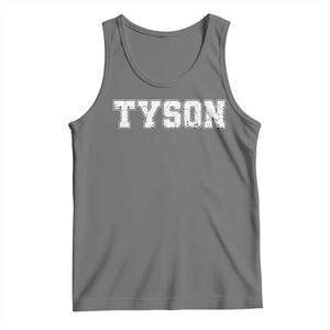 Team Tyson Tank Top Family Personalized Name Retro Vintage Minimalism TS02 Black Heather Print Your Wear