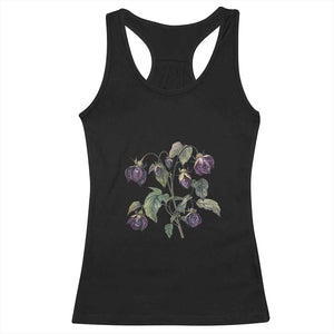 Funny Feminist Vintage Aqua Tofana Apothecary Graphic Minimalism Racerback Tank Top TS02 Black Print Your Wear