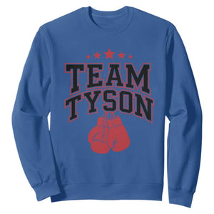 Team Tyson Sweatshirt Family Personalized Name Retro Red TS02 Royal Blue Print Your Wear