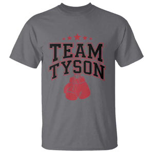 Team Tyson T Shirt Family Personalized Name Retro Red TS02 Charcoal Print Your Wear