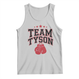 Team Tyson Tank Top Family Personalized Name Retro Red TS02 Ash Print Your Wear