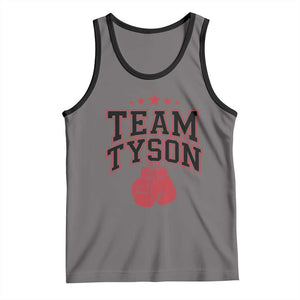 Team Tyson Tank Top Family Personalized Name Retro Red TS02 Deep Heather Black Print Your Wear