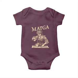 MATGA Make Aqua Tofana Great Again Baby Onesie Funny Feminist Retro Vintage TS02 Maroon Print Your Wear