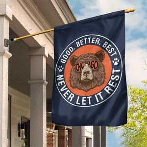 Good Better Best Retro Badge Garden Flag Motivational CFB Never Let It Rest TS02 Print Your Wear