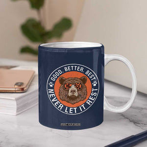 Good Better Best Retro Badge Coffee Mug Motivational CFB Never Let It Rest TS02 Print Your Wear