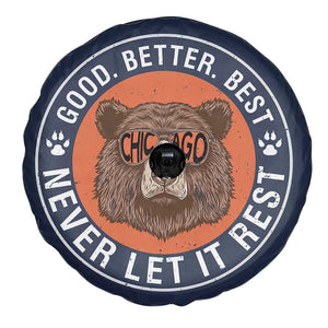 Good Better Best Retro Badge Spare Tire Cover Motivational CFB Never Let It Rest TS02 Print Your Wear