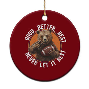 Good Better Best Retro Ceramic Ornament Motivational CFB Never Let It Rest TS02 1pc Red Print Your Wear