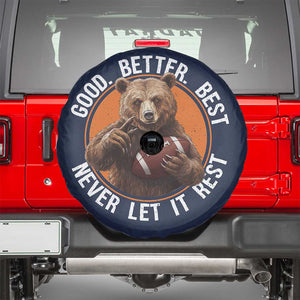 Good Better Best Retro Spare Tire Cover Motivational CFB Never Let It Rest TS02 Navy Print Your Wear