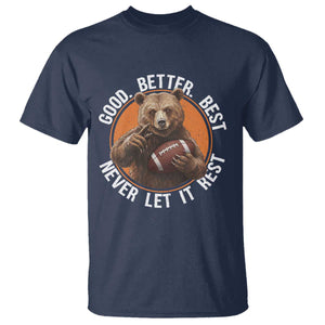 Good Better Best Retro T Shirt Motivational CFB Never Let It Rest TS02 Navy Print Your Wear