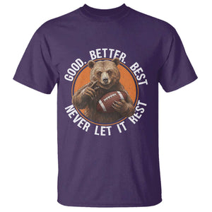 Good Better Best Retro T Shirt Motivational CFB Never Let It Rest TS02 Purple Print Your Wear