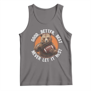 Good Better Best Retro Tank Top Motivational CFB Never Let It Rest TS02 Deep Heather Print Your Wear