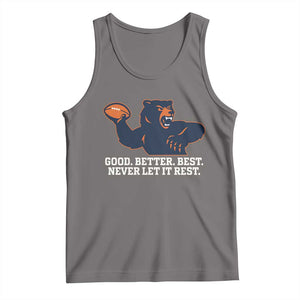 Good Better Best Motivational CFB Tank Top Never Let It Rest TS02 Deep Heather Print Your Wear