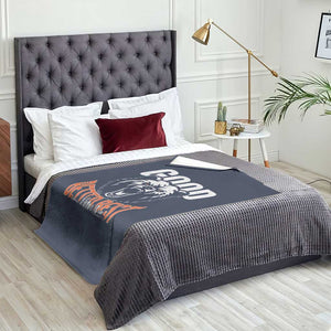 Good Better Best Graphic Throw Blanket Motivational Sports Fan Chicago Skyline TS02 Print Your Wear