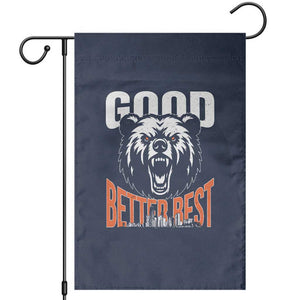 Good Better Best Graphic Garden Flag Motivational Sports Fan Chicago Skyline TS02 Navy Print Your Wear