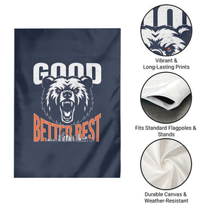 Good Better Best Graphic Garden Flag Motivational Sports Fan Chicago Skyline TS02 Print Your Wear