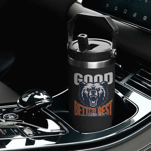 Good Better Best Graphic Flip Straw Tumbler Motivational Sports Fan Chicago Skyline TS02 Print Your Wear