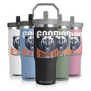 Good Better Best Graphic Flip Straw Tumbler Motivational Sports Fan Chicago Skyline TS02 Print Your Wear