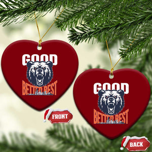 Good Better Best Graphic Ceramic Ornament Motivational Sports Fan Chicago Skyline TS02 Print Your Wear