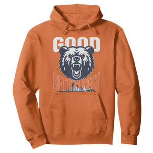 Good Better Best Graphic Hoodie Motivational Sports Fan Chicago Skyline TS02 Orange Print Your Wear