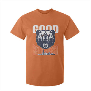 Good Better Best Graphic T Shirt For Kid Motivational Sports Fan Chicago Skyline TS02 Orange Print Your Wear