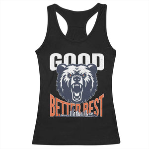 Good Better Best Graphic Racerback Tank Top Motivational Sports Fan Chicago Skyline TS02 Black Print Your Wear