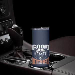 Good Better Best Graphic Skinny Tumbler Motivational Sports Fan Chicago Skyline TS02 Print Your Wear
