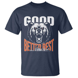 Good Better Best Graphic T Shirt Motivational Sports Fan Chicago Skyline TS02 Navy Print Your Wear