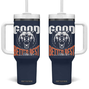 Good Better Best Graphic Tumbler With Handle Motivational Sports Fan Chicago Skyline TS02 One Size: 40 oz Navy Print Your Wear