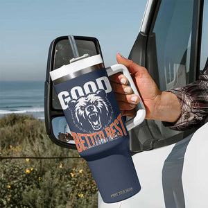 Good Better Best Graphic Tumbler With Handle Motivational Sports Fan Chicago Skyline TS02 Print Your Wear