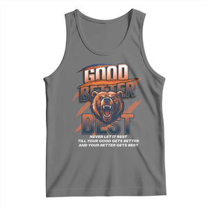Good Better Best Motivational Fierce Graphic Tank Top TS02 Black Heather Print Your Wear