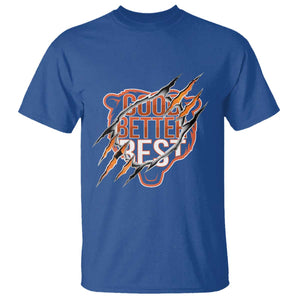 Good Better Best Graphic T Shirt Motivational Football Fans TS02 Royal Blue Print Your Wear