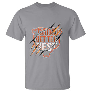 Good Better Best Graphic T Shirt Motivational Football Fans TS02 Sport Gray Print Your Wear