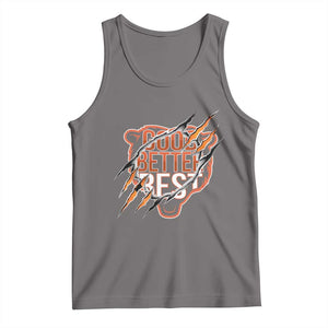 Good Better Best Graphic Tank Top Motivational Football Fans TS02 Deep Heather Print Your Wear