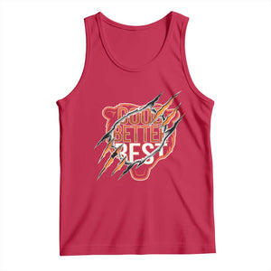 Good Better Best Graphic Tank Top Motivational Football Fans TS02 Red Print Your Wear