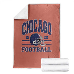 Chicago Football Lover Throw Blanket Windy City Pride Sports Fan TS02 Orange Print Your Wear