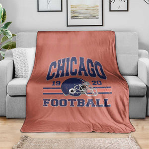Chicago Football Lover Throw Blanket Windy City Pride Sports Fan TS02 Print Your Wear