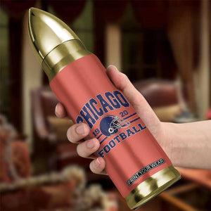 Chicago Football Lover Bullet Tumbler Windy City Pride Sports Fan TS02 Print Your Wear