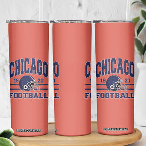 Chicago Football Lover Skinny Tumbler Windy City Pride Sports Fan TS02 Print Your Wear