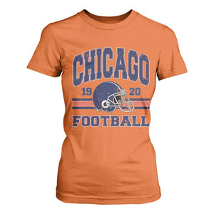 Chicago Football Lover T Shirt For Women Windy City Pride Sports Fan TS02 Orange Print Your Wear