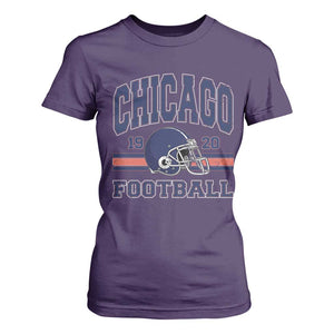 Chicago Football Lover T Shirt For Women Windy City Pride Sports Fan TS02 Purple Print Your Wear